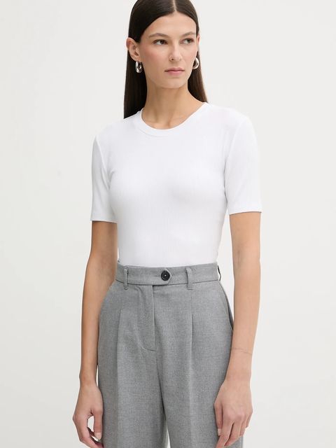 Calvin Klein t-shirt damski kolor biały LV044D246G - zdjęcie produktu nr 1