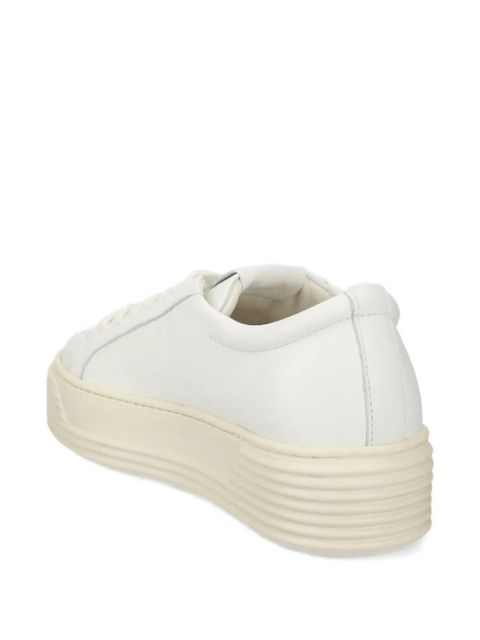 Copenhagen platform lace-up trainers - White