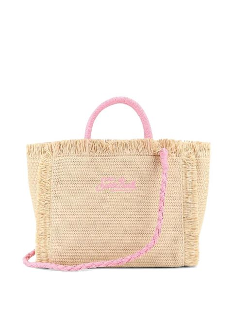 MC2 Saint Barth raffia frayed beach bag - Neutrals - zdjęcie produktu nr 2