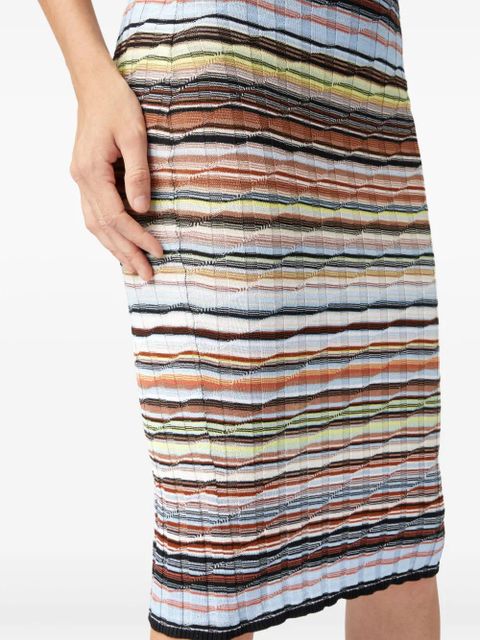 Missoni striped pencil skirt - Blue