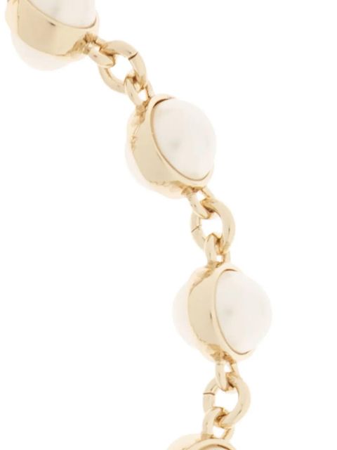 Tory Burch logo pearl bracelet - Gold