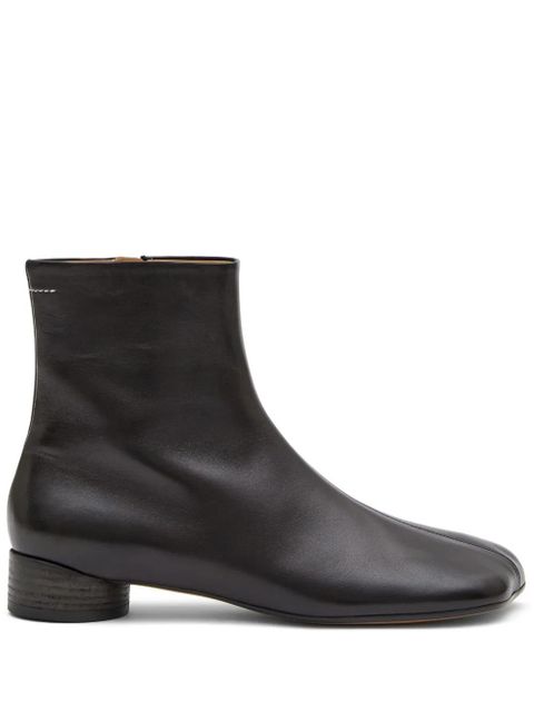 MM6 Maison Margiela Anatomic 35mm leather ankle boots - Black - zdjęcie produktu nr 1
