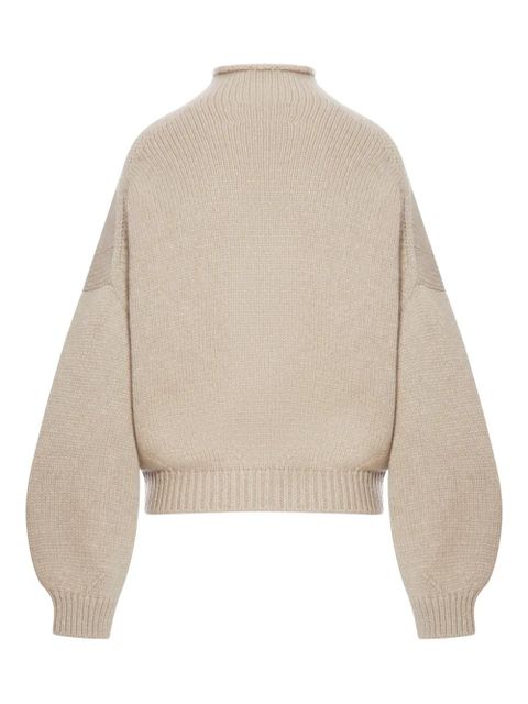 KHAITE Juniper funnel-neck sweater - Neutrals - zdjęcie produktu nr 2