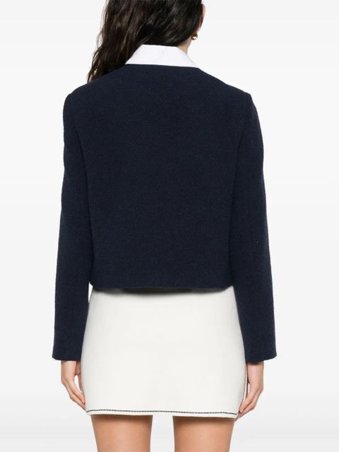 Maje cropped jacket - Blue