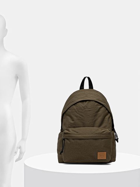 Lacoste plecak kolor zielony duży gładki NU5179ZU