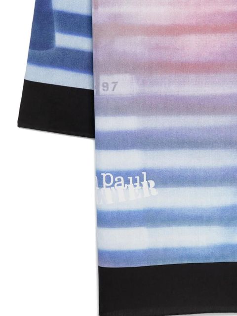 Jean Paul Gaultier striped silk scarf - Blue - zdjęcie produktu nr 2