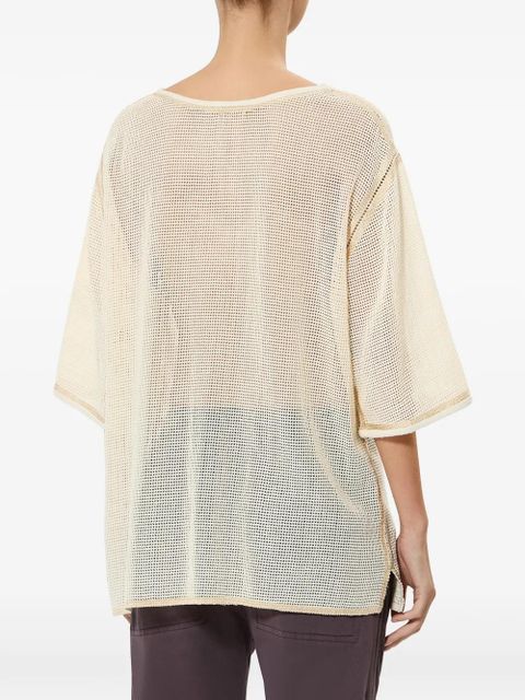 ISABEL MARANT Nisrine crew-neck T-shirt - Neutrals