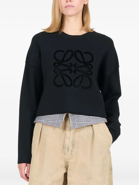 LOEWE anagram-logo sweater - Black - zdjęcie produktu nr 1