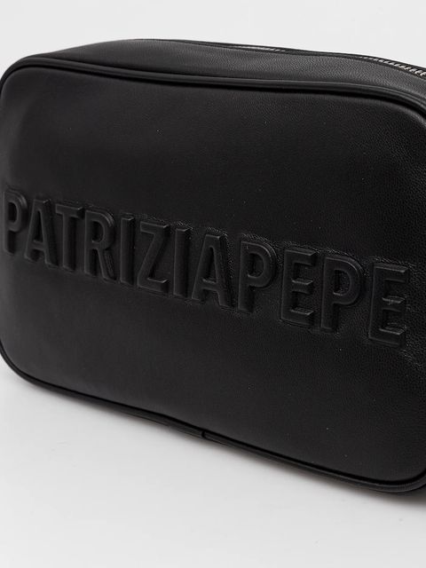 Patrizia Pepe torebka skórzana kolor czarny 8B0254 L113