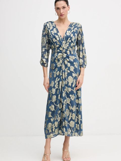 Hoss Intropia sukienka kolor niebieski midi rozkloszowana 8222120 - zdjęcie produktu nr 1