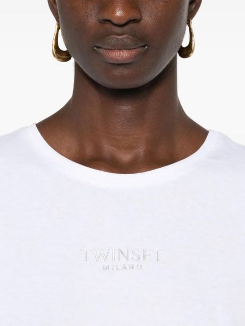 TWINSET logo-print T-shirt - White