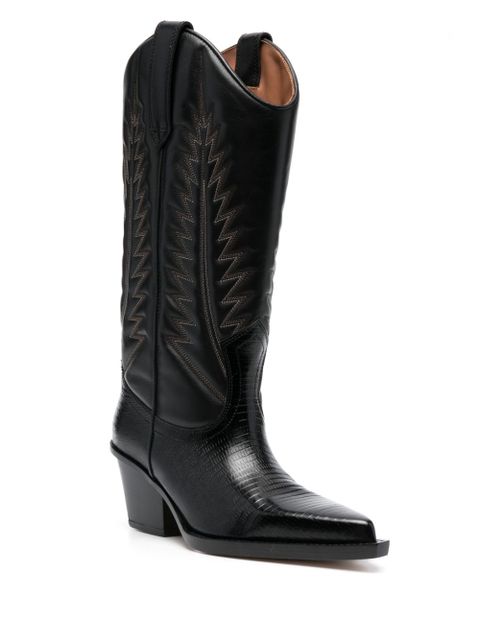 Paris Texas 65mm Texan boots - Black - zdjęcie produktu nr 2