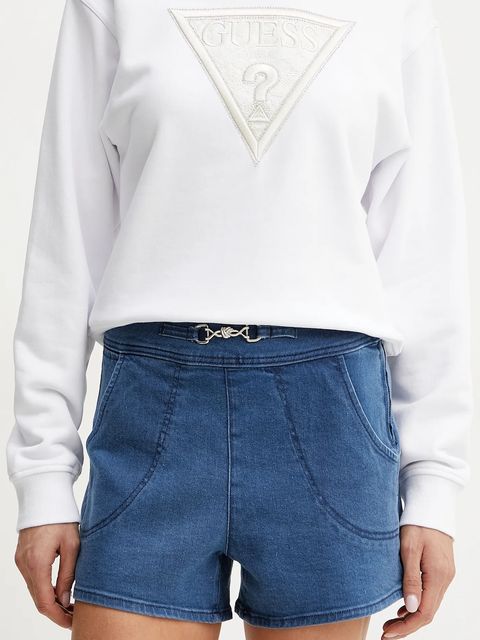 Guess szorty z domieszką jedwabiu JEWEL - zdjęcie produktu nr 1
