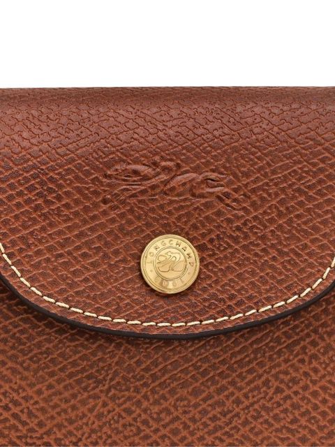 Longchamp Épure textured leather mini bag - Brown