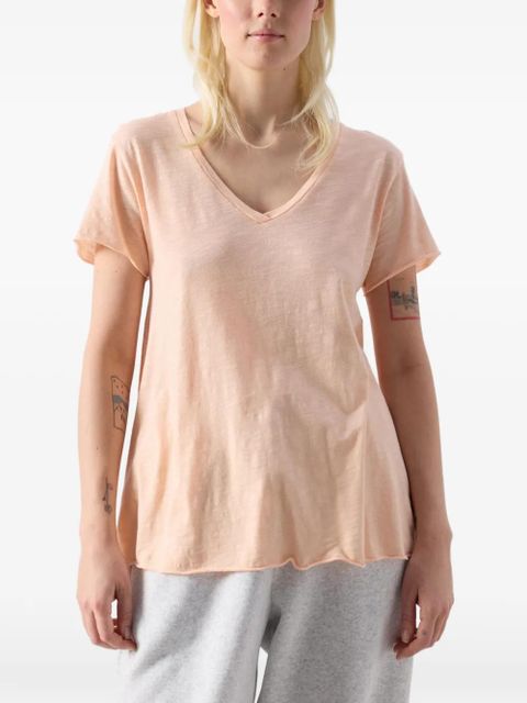 American Vintage Jacksonville V-neck short-sleeves T-shirt - Orange