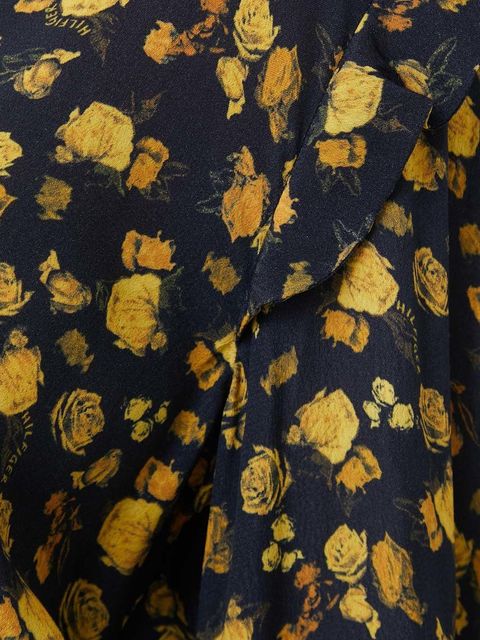 Tommy Hilfiger bluzka damska kolor żółty wzorzysta