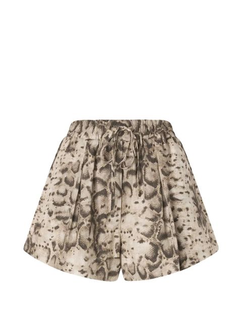 PINKO drawstring animal-print trousers - Neutrals - zdjęcie produktu nr 1