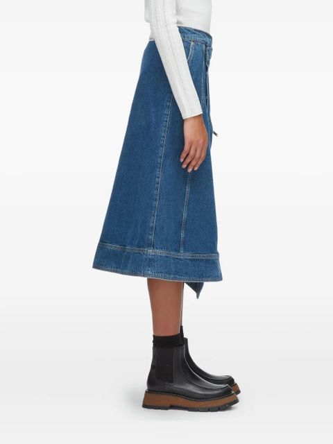 3.1 Phillip Lim panelled asymmetrical skirt - Blue - zdjęcie produktu nr 2