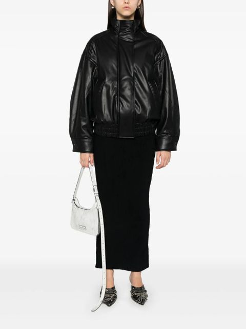 Acne Studios ribbed-knit midi skirt - Black - zdjęcie produktu nr 2