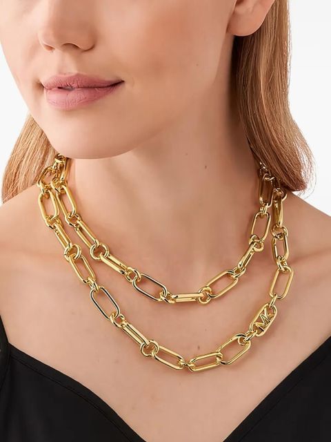 Michael Kors logo link-chain necklace - Gold - zdjęcie produktu nr 2