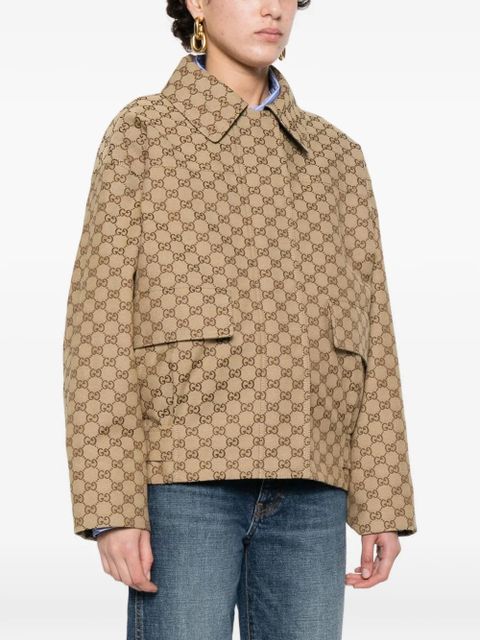 Gucci logo-monogram jacket - Neutrals