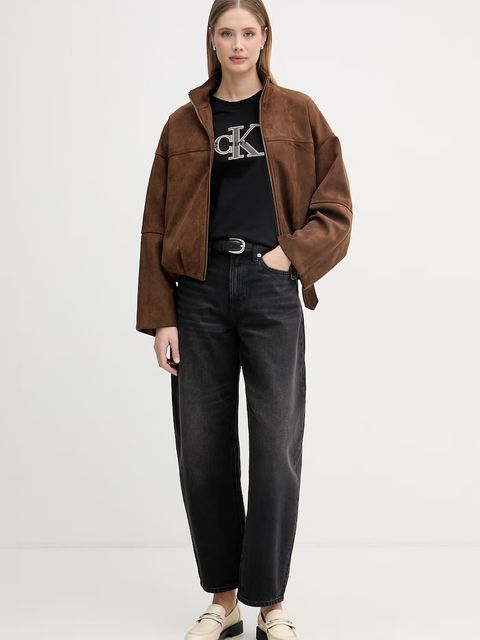 Calvin Klein Jeans t-shirt basic damski bawełniany - zdjęcie produktu nr 1