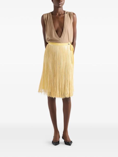 Prada skirt with sequin fringe - Yellow - zdjęcie produktu nr 2