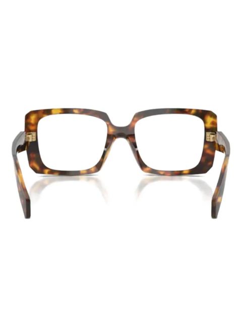 Prada Eyewear square-frame glasses - Brown - zdjęcie produktu nr 2