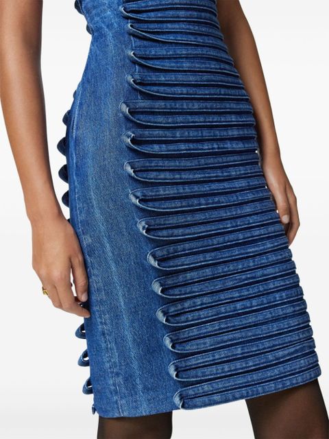 Versace denim mini dress - Blue