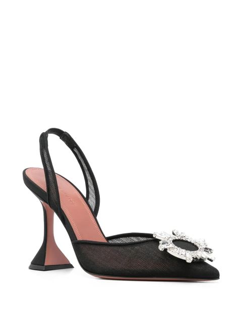Amina Muaddi 100mm Begum slingback pumps - Black