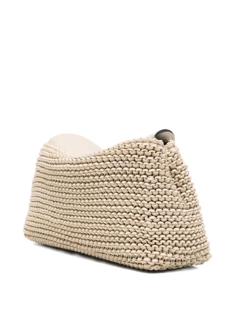 TOTEME Twist-lock fastening leather clutch bag - Neutrals - zdjęcie produktu nr 2