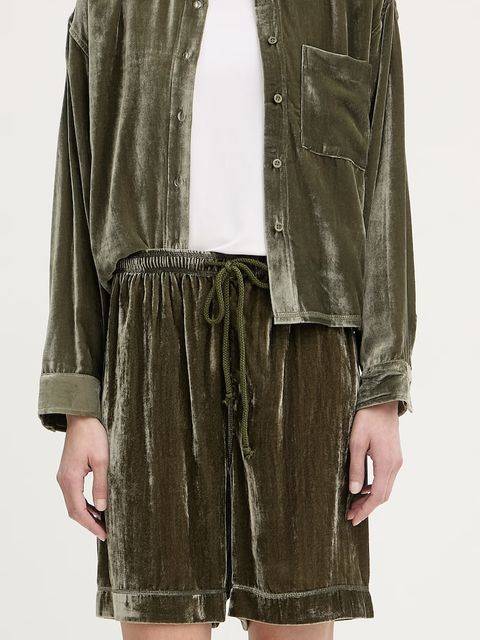 American Vintage szorty dresowe damskie welurowe - zdjęcie produktu nr 2