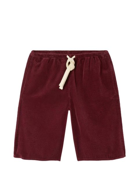 American Vintage Padow corduroy drawstring shorts - Red - zdjęcie produktu nr 1