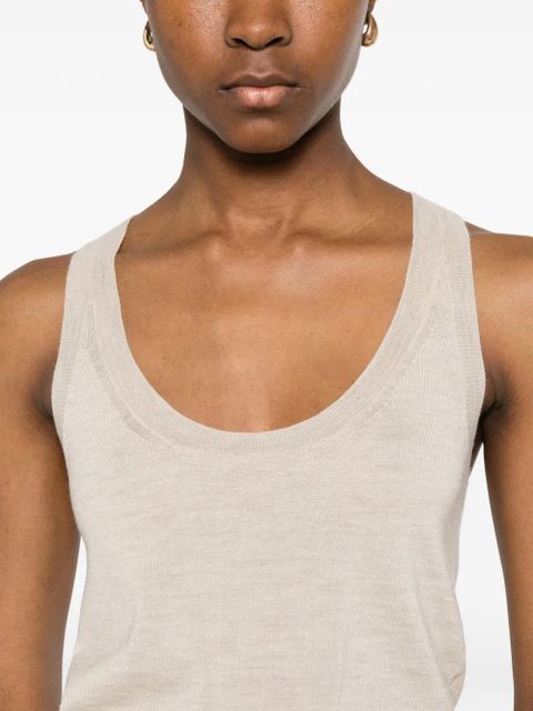 Max Mara cashmere tank top - Neutrals
