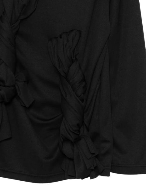 Comme Des Garçons knot-detail top - Black