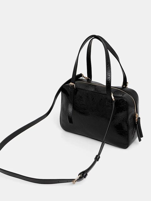 A.P.C. torebka skórzana sac virginie box kolor czarny PXCCK.F67017