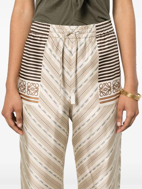 LOEWE printed straight trousers - Neutrals
