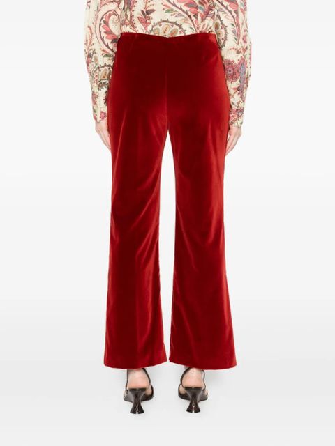 ETRO velvet-textured trousers