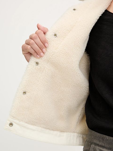 Levi's kurtka sztruksowa kolor beżowy przejściowa 36136