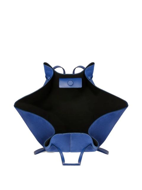 Yuzefi large Mochi suede shoulder bag - Blue