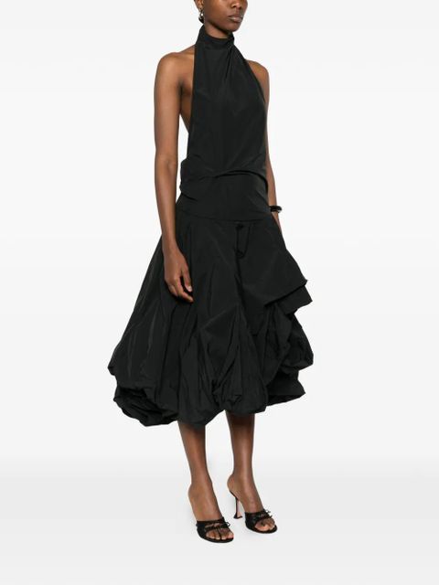 Magda Butrym halterneck midi dress - Black