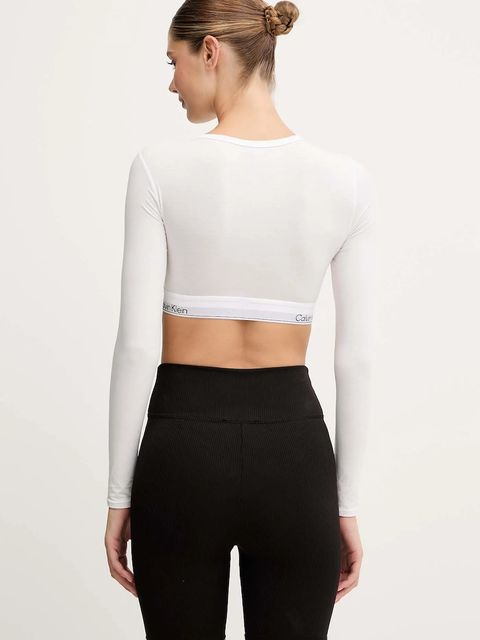 Calvin Klein Underwear longsleeve kolor biały LV00QF8600