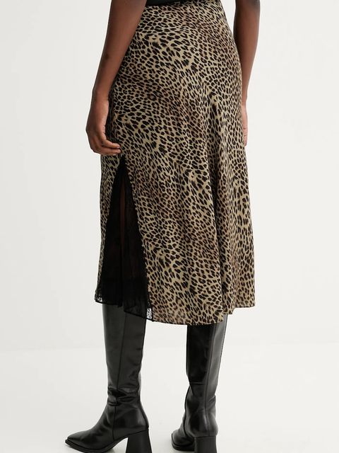 ZADIG&VOLTAIRE spódnica kolor zielony midi rozkloszowana WWSK01622