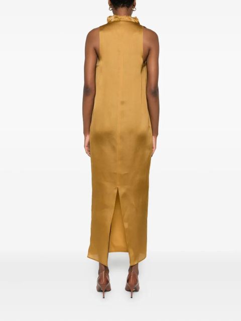 KHAITE draped maxi dress - Yellow