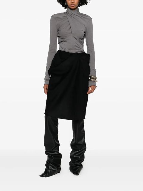 ENTIRE STUDIOS asymmetric skirt - Black