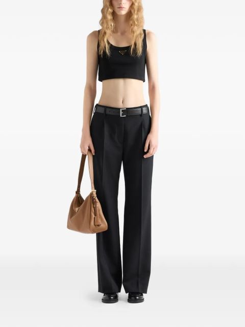 Prada triangle-logo tank top - Black - zdjęcie produktu nr 2