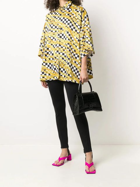 Balenciaga croc embossed effect tote bag - Black - zdjęcie produktu nr 2