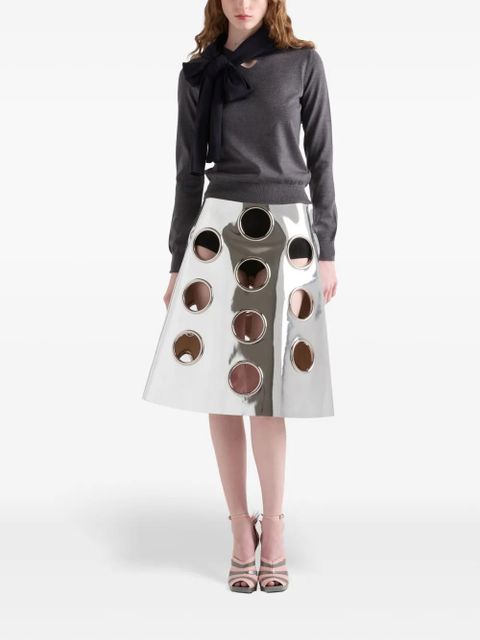 Prada wool V-neck sweater - Blue - zdjęcie produktu nr 2