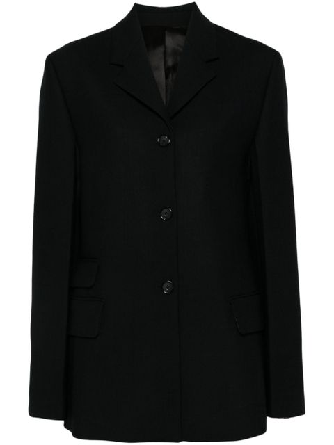 TOTEME Straight single-breasted blazer - Black - zdjęcie produktu nr 1