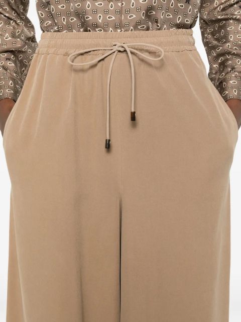 Max Mara drawstring palazzo pants - Brown